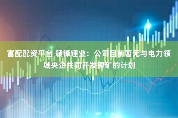 富配配资平台 赣锋锂业：公司目前暂无与电力领域央企共同开发锂矿的计划
