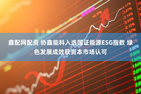 鑫配网配资 协鑫能科入选国证能源ESG指数 绿色发展成效获资本市场认可